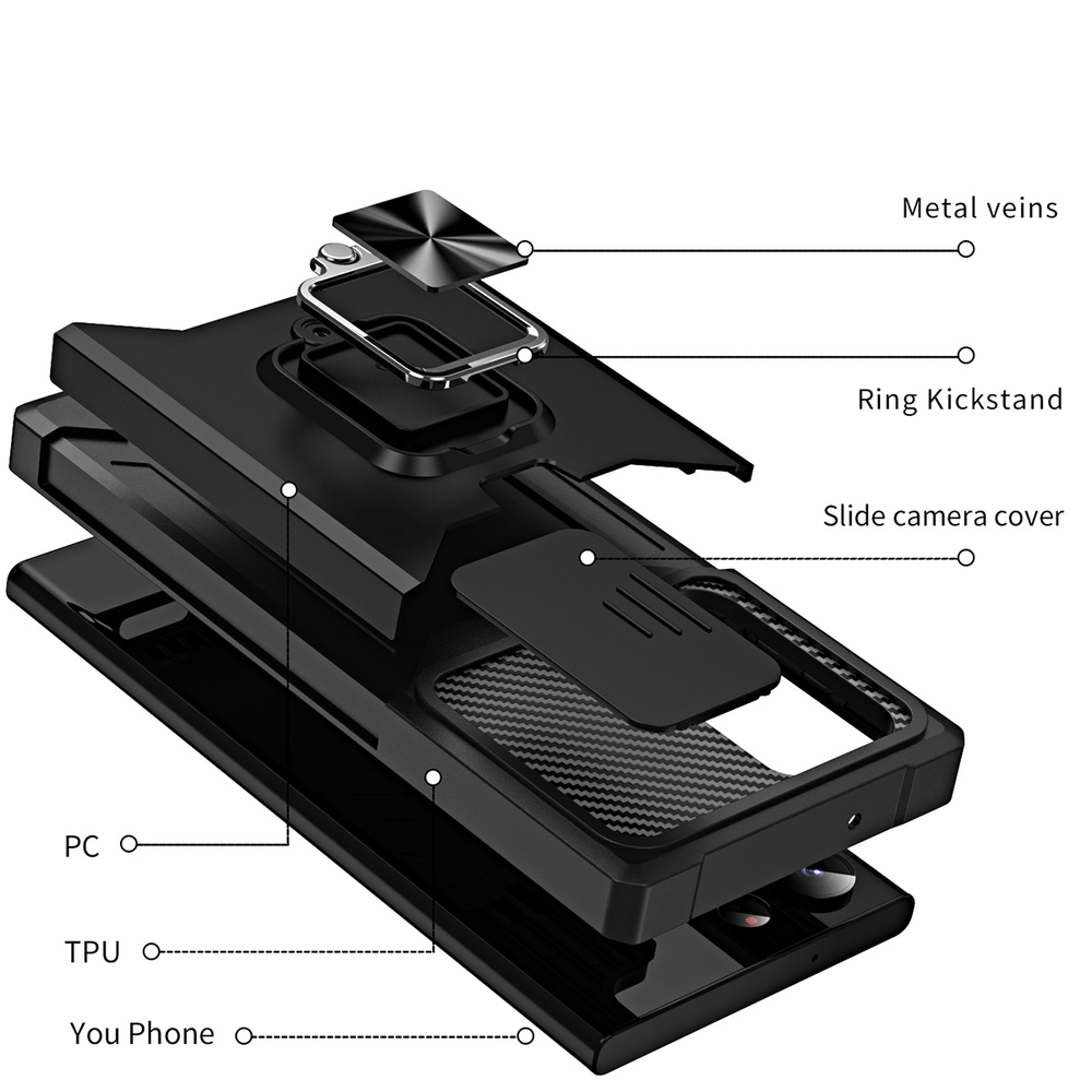 Противоударный чехол Сard Reader Case для Samsung Galaxy S23 Ultra