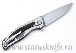 Нож Широгоров Флиппер 95 S90V накладка Карбон выборкифотография - 4