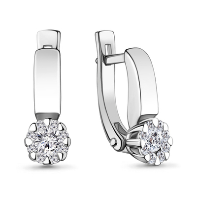 941458 Серьги из Золота с бриллиантами