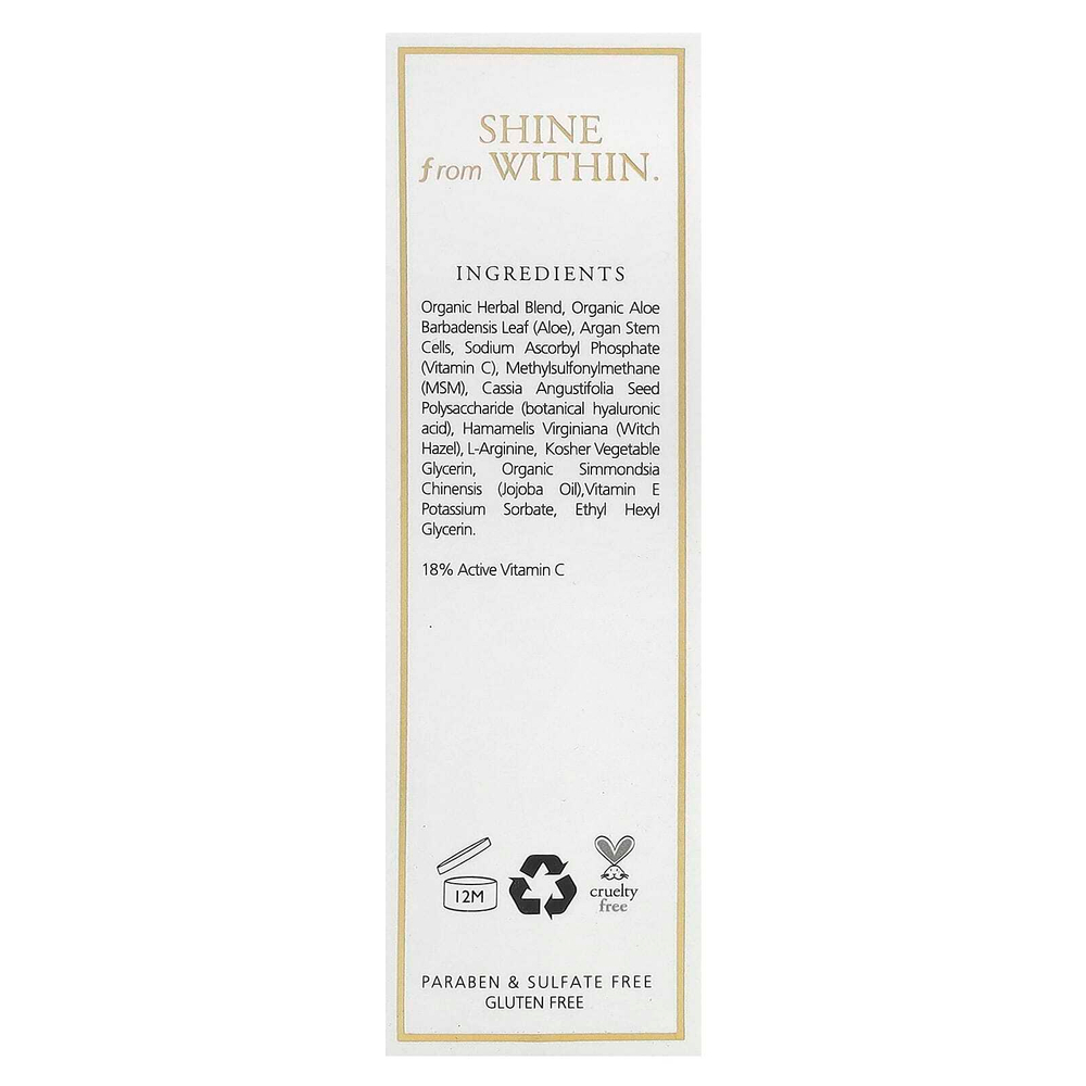 Jeffrey James Botanicals, The Light, антивозрастная сыворотка с витамином C, 29 мл (1 жидк. унция)