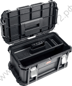 KETER SMART ROLLING, 564 х 373 х 700 мм, (22″), набор пластиковый ящик-тележка + ящик для инструментов + ящик органайзер (38390-22)