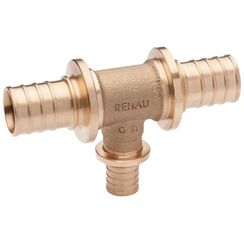 Тройник REHAU с уменьшенным боковым проходом 32-25-32 PLATINUM RX, бронза, 14564621001