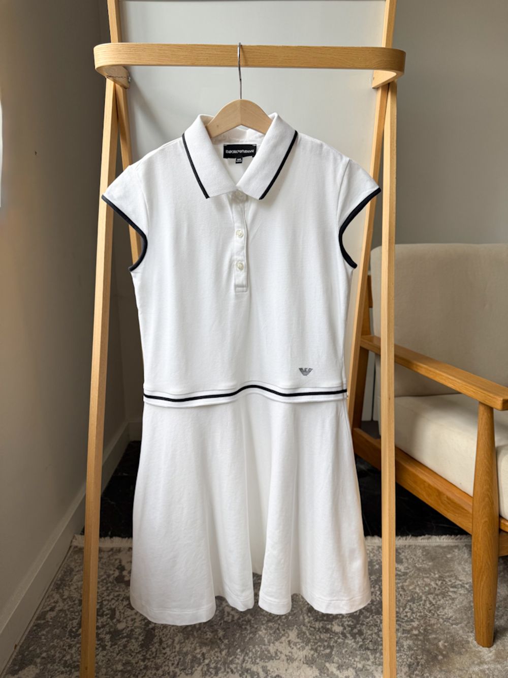 Новое хлопковое платье-поло Emporio Armani, 164