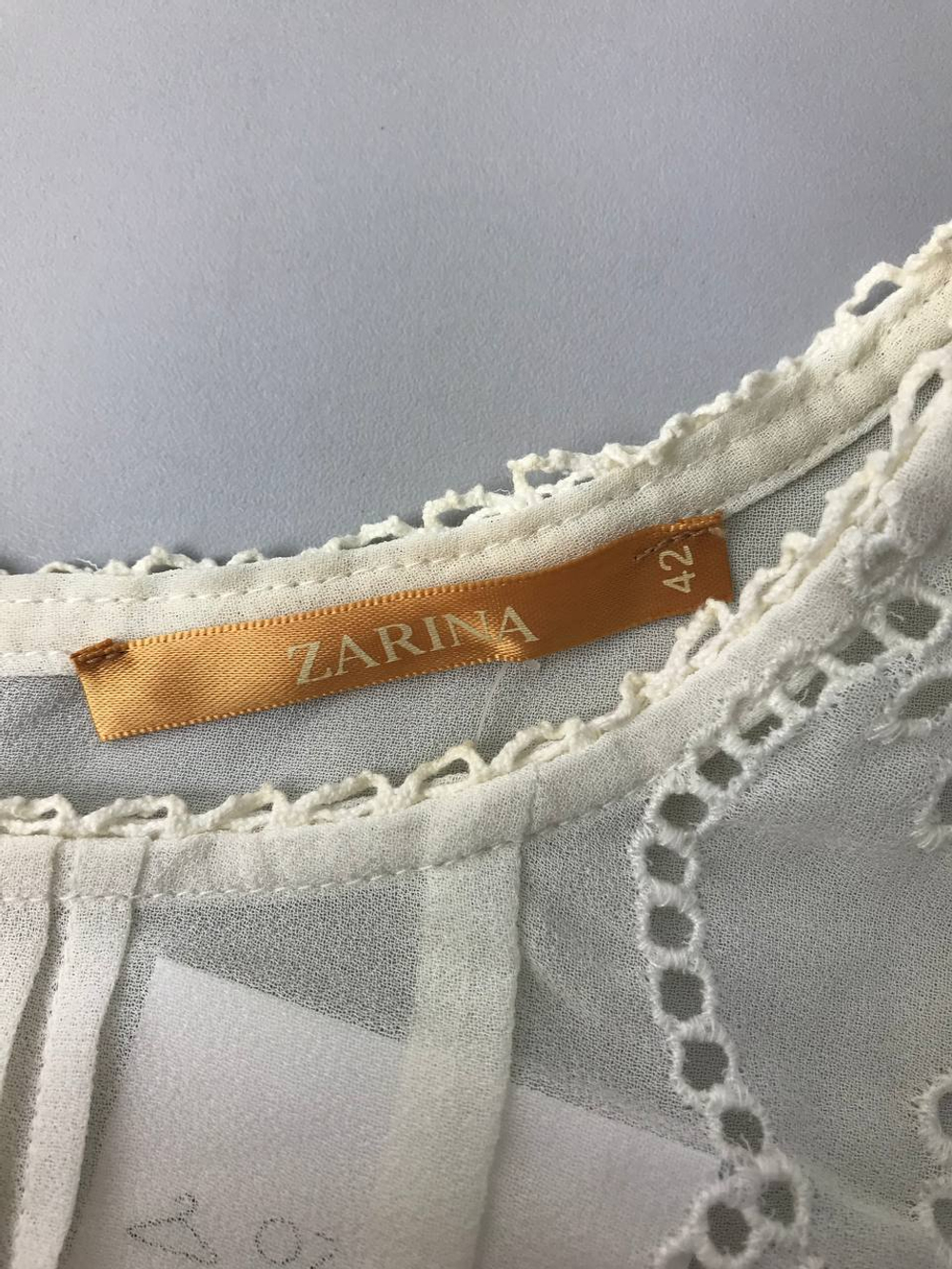 Туника Zarina белая 42 размер