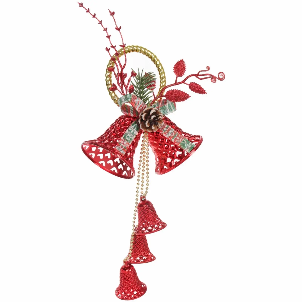 Украшение новогоднее «Весёлый звон» 16*36 см, Красный