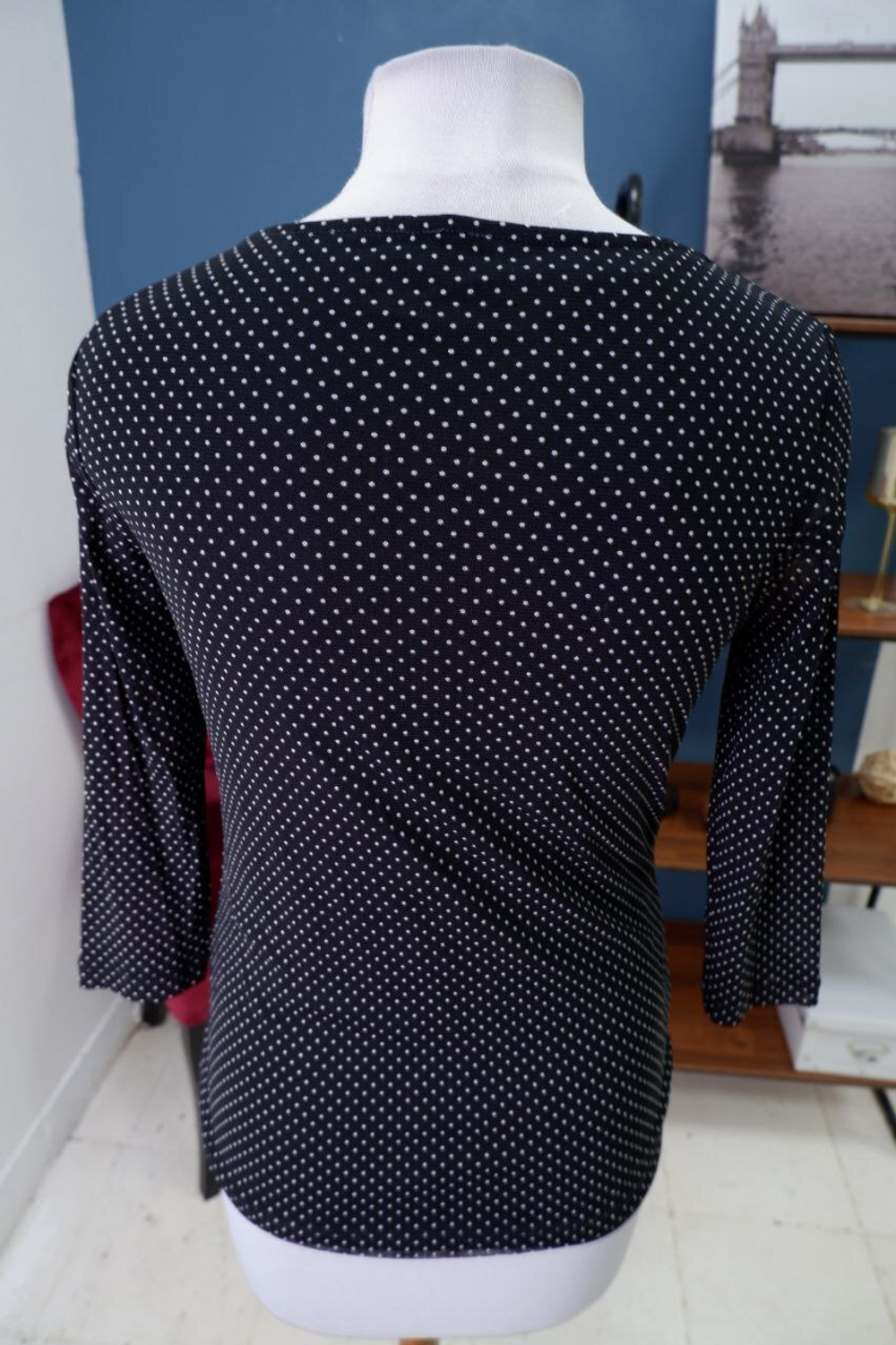 Блузка s.Oliver в мелкий горох 44 размер