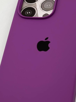 Накладка iPhone 14 Pro силикон бургунди