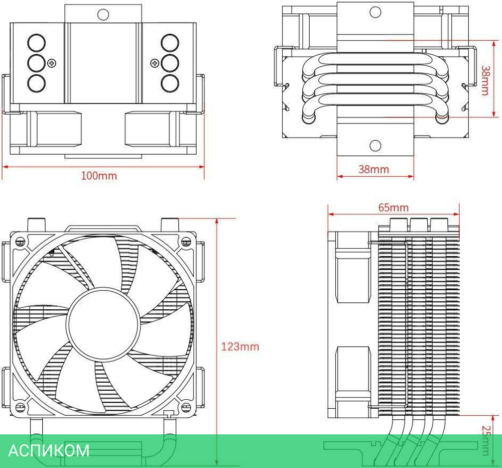 Кулер для процессора ID-Cooling SE-903-XT Basic