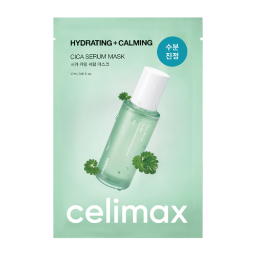 Celimax Маска тканевая ампульная с экстрактом центеллы - The real cica calming serum mask, 27мл
