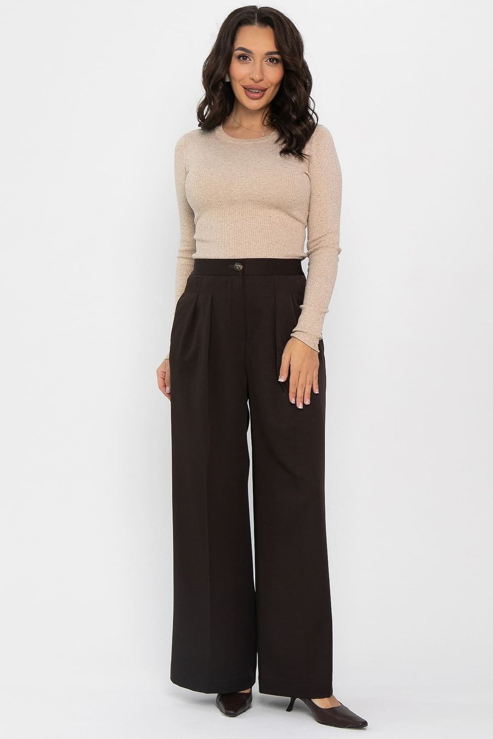 Брюки со стрелками Шакира (коричневые) Б14635-35М LT Collection