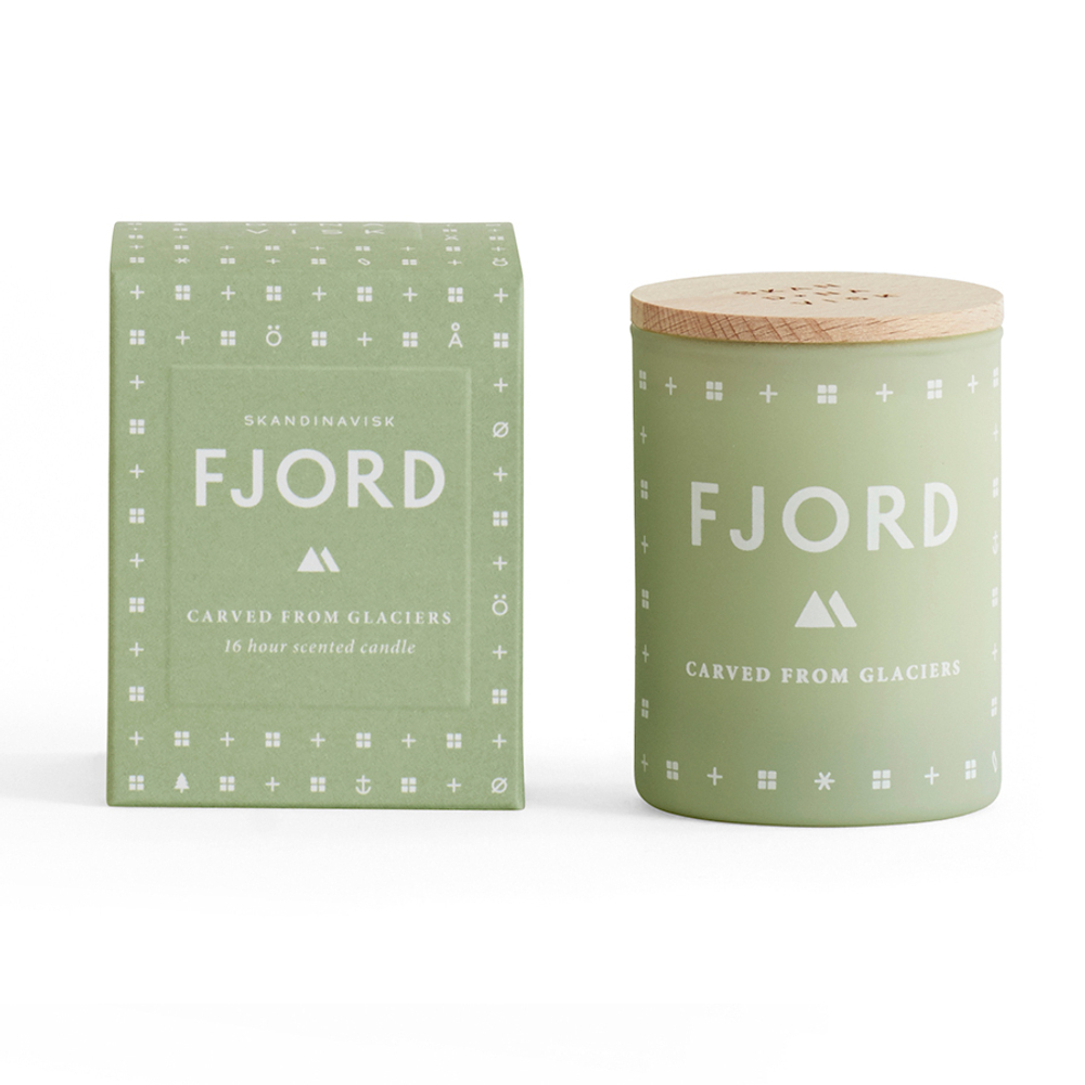 Свеча ароматическая fjord с крышкой, 55 г