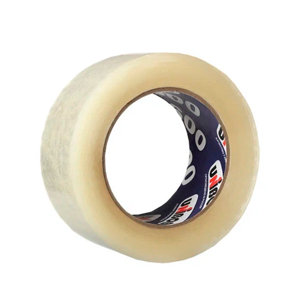 Клейкая лента упаковочная 48 мм х 132 м UNIBOB 600 (прозрачная)