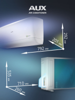 Настенная сплит-система AUX ASW-H09A4/JD-R2DI (v1) + AS-H09A4/JD-R2DI (v1), белый