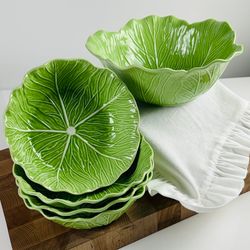 Lenardi 232-033 Набор из 5 салатников 27/19см КАПУСТА в под.уп.(х4)Фарфор