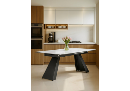 Керамический стол Woodville Стиг 180(230)х90х77 carla larkin, черный