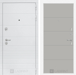 Дверь входная Лабиринт Трендо 13 - Грей софт металлическая