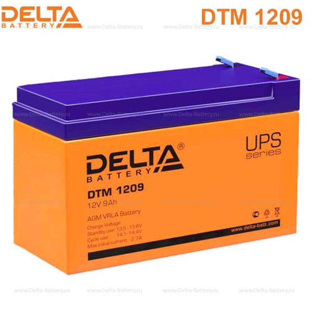 Аккумуляторная батарея Delta DTM 1209 (12V / 9Ah)