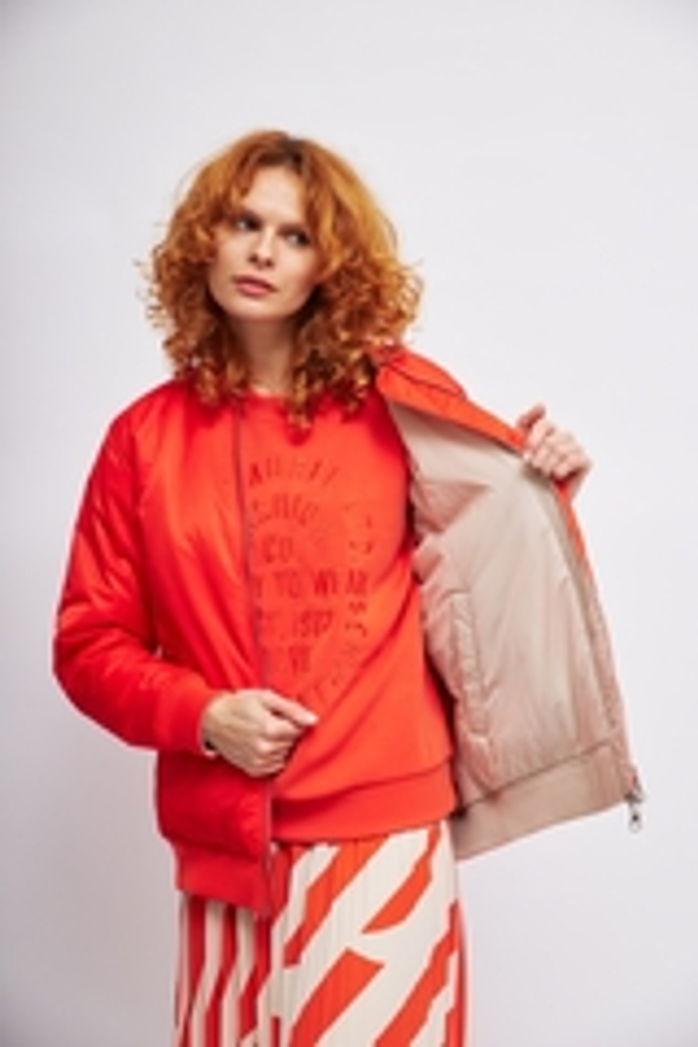 Юбка Marc Aurel 93230 оранжевый с бежевым