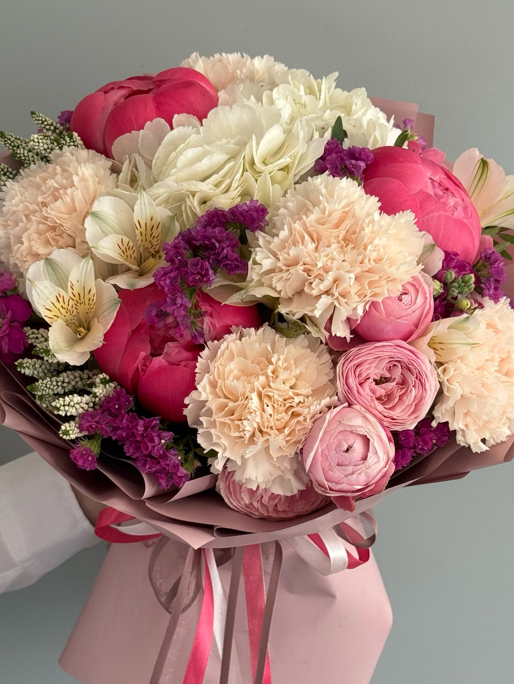 Букет «Клубничный пунш»