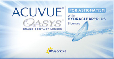 Двухнедельные астигматические контактные линзы Acuvue Oasys for Astigmatism (уп. 6 линз)