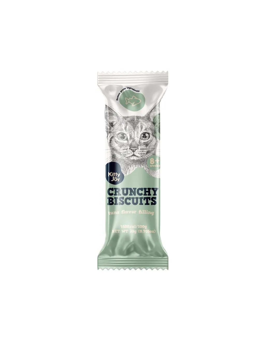 Лакомство для кошек Хрустящие подушечки с начинкой из тунца, 20г Китти Джой