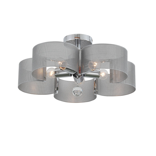 SLE121.112.05 Люстра потолочная ST-Luce Хром/Серебристый E27 5*60W GRILIA