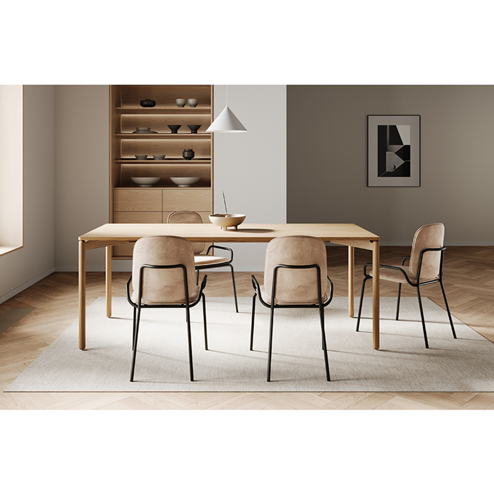 Стул Ror, 2 Frame, велюр, черный/бежевый