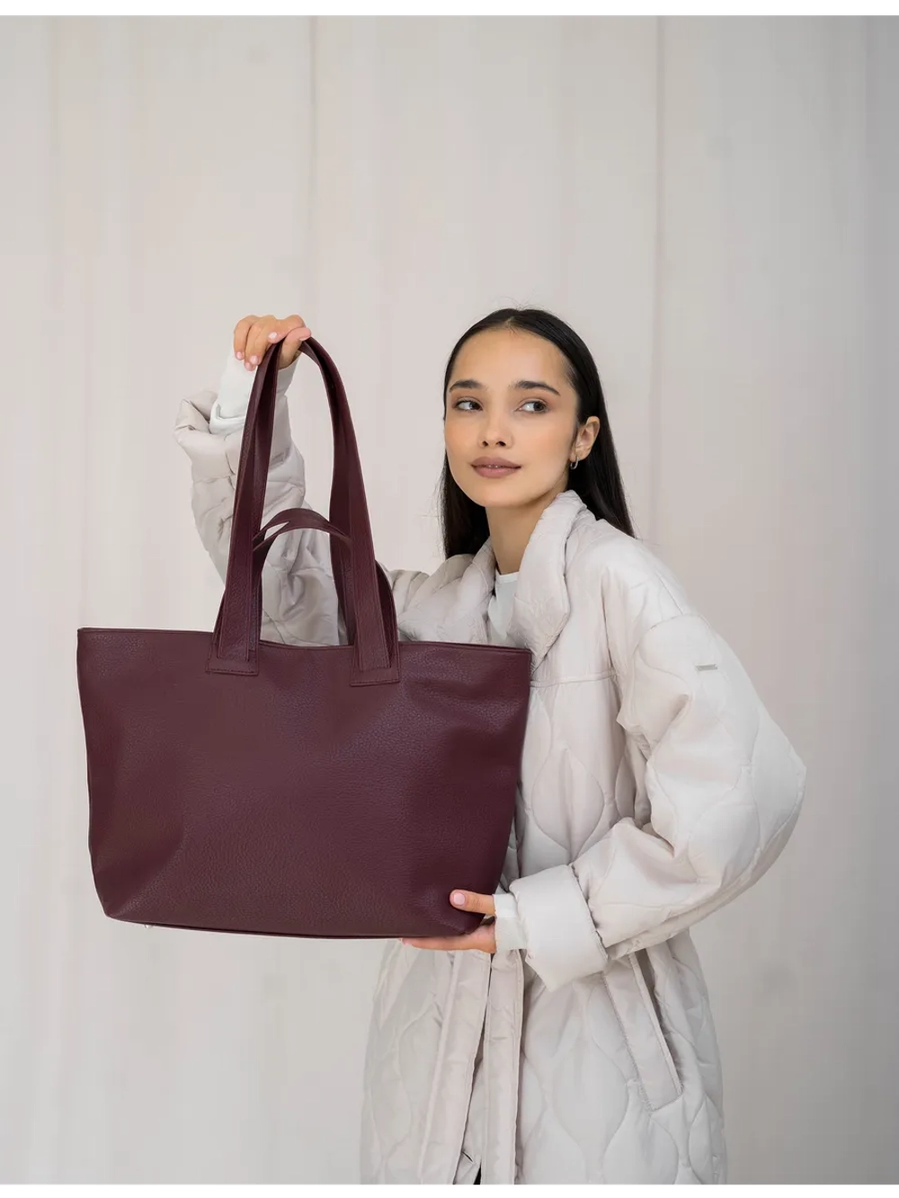 сумка большая через плечо шоппер