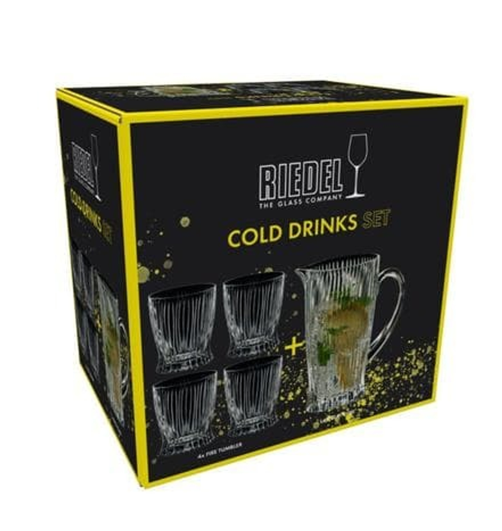Набор для напитков Cold Drinks из 4-х бокалов и кувшина Tumbler Collection Riedel