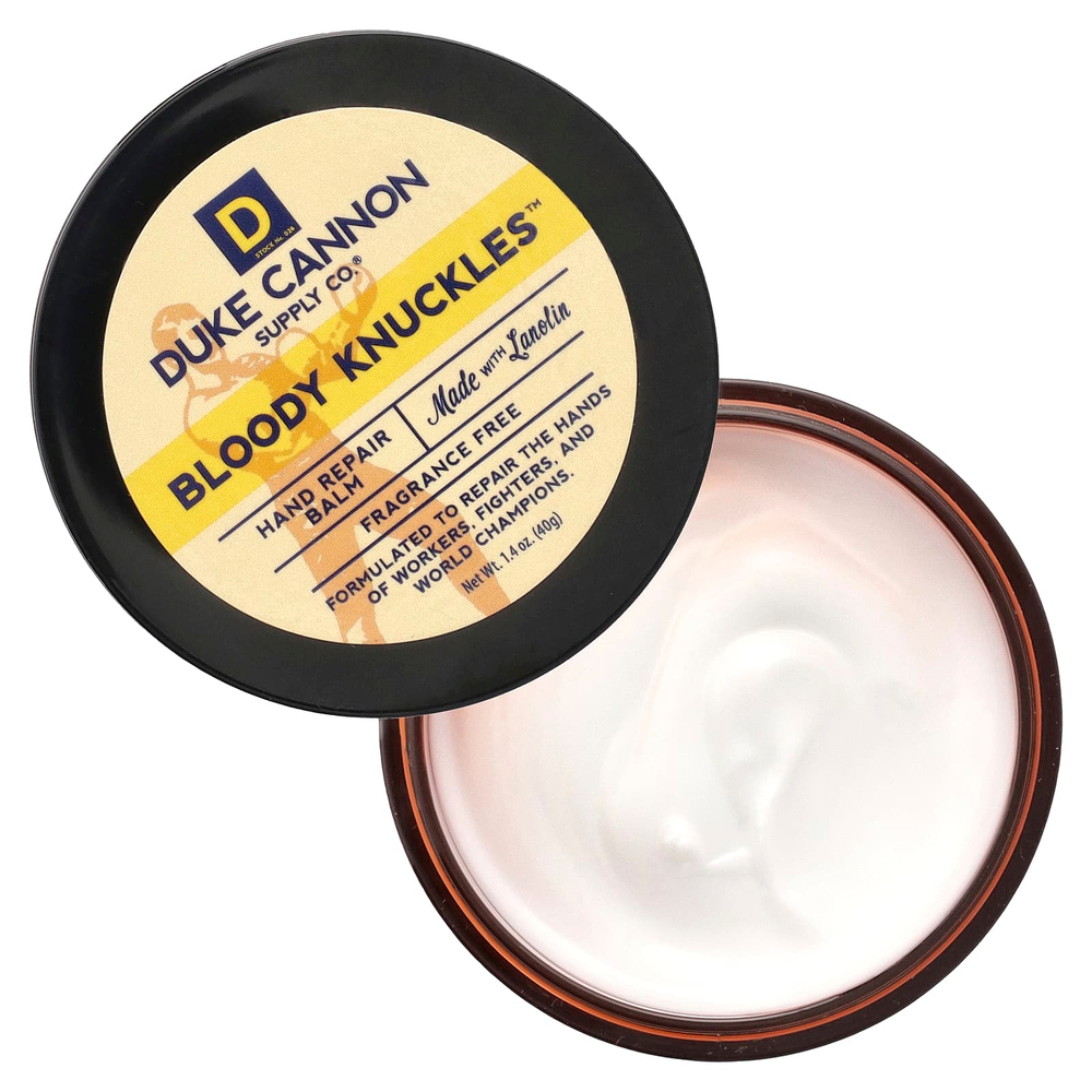 Duke Cannon Supply Co., Bloody Knuckles ™, восстанавливающий бальзам для рук, без отдушек, 40 г (1,4 унции)