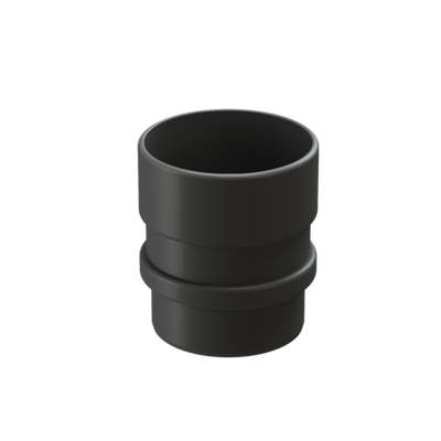 Муфта соединительная для водостока Lux, графит