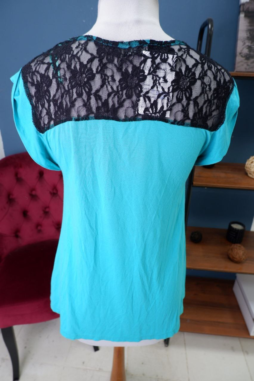 Футболка Jane Norman  с кружевом на спине 48 размер