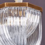 Люстра Murano L4 brass/clear