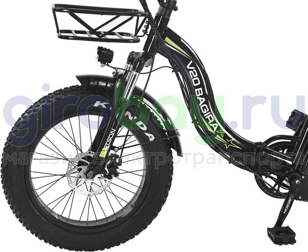 Электровелосипед Jetson V20 BAGIRA X (48v/25Ah) - Чёрный