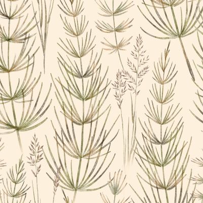 Травы на бежевом