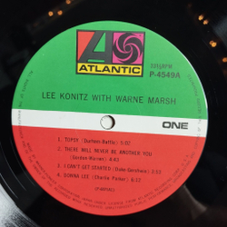Винтажная виниловая пластинка LP Lee Konitz With Warne Marsh (Japan 1976) (Obi)