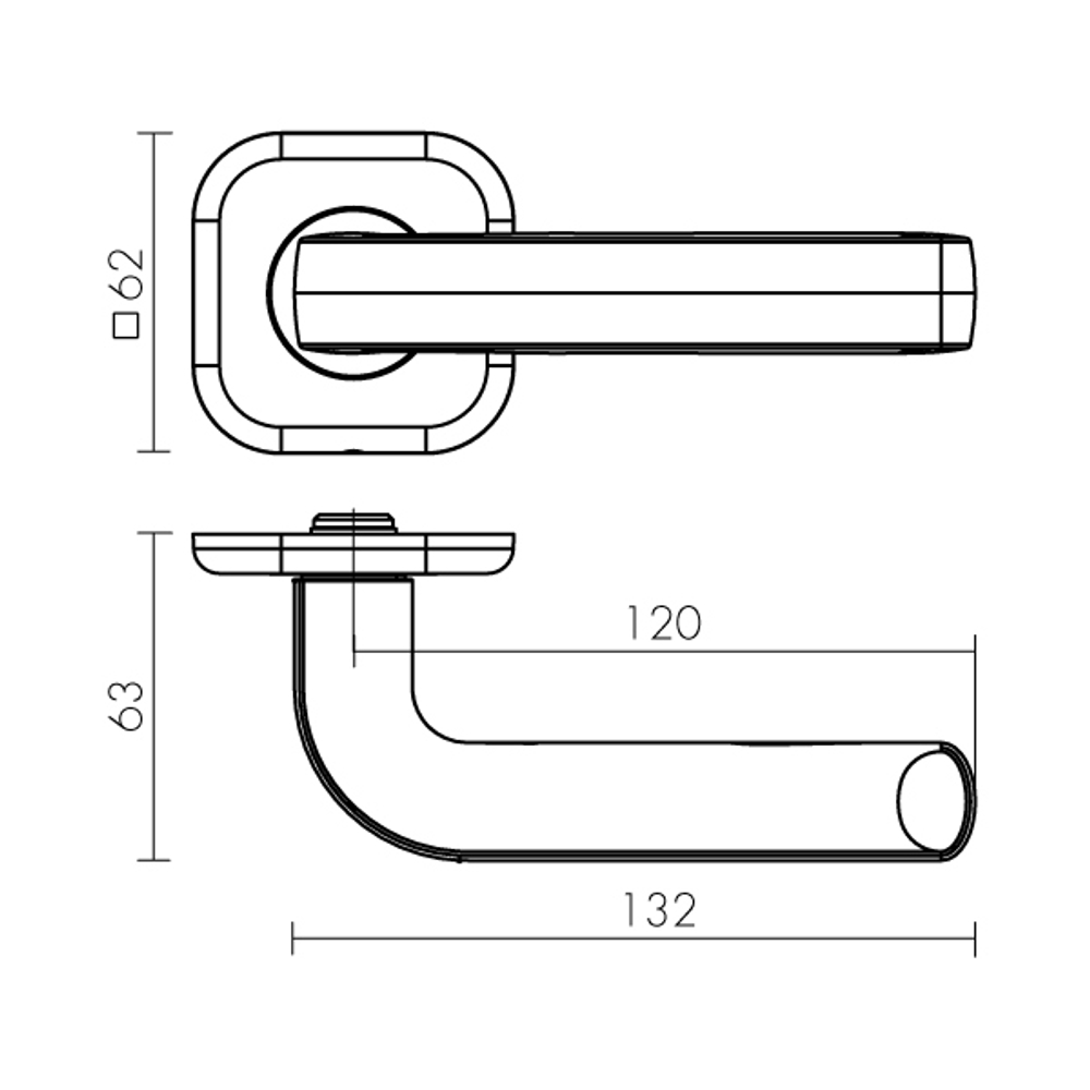 Ручка раздельная K.XL62.TOR (TOR XL) CP-8 хром