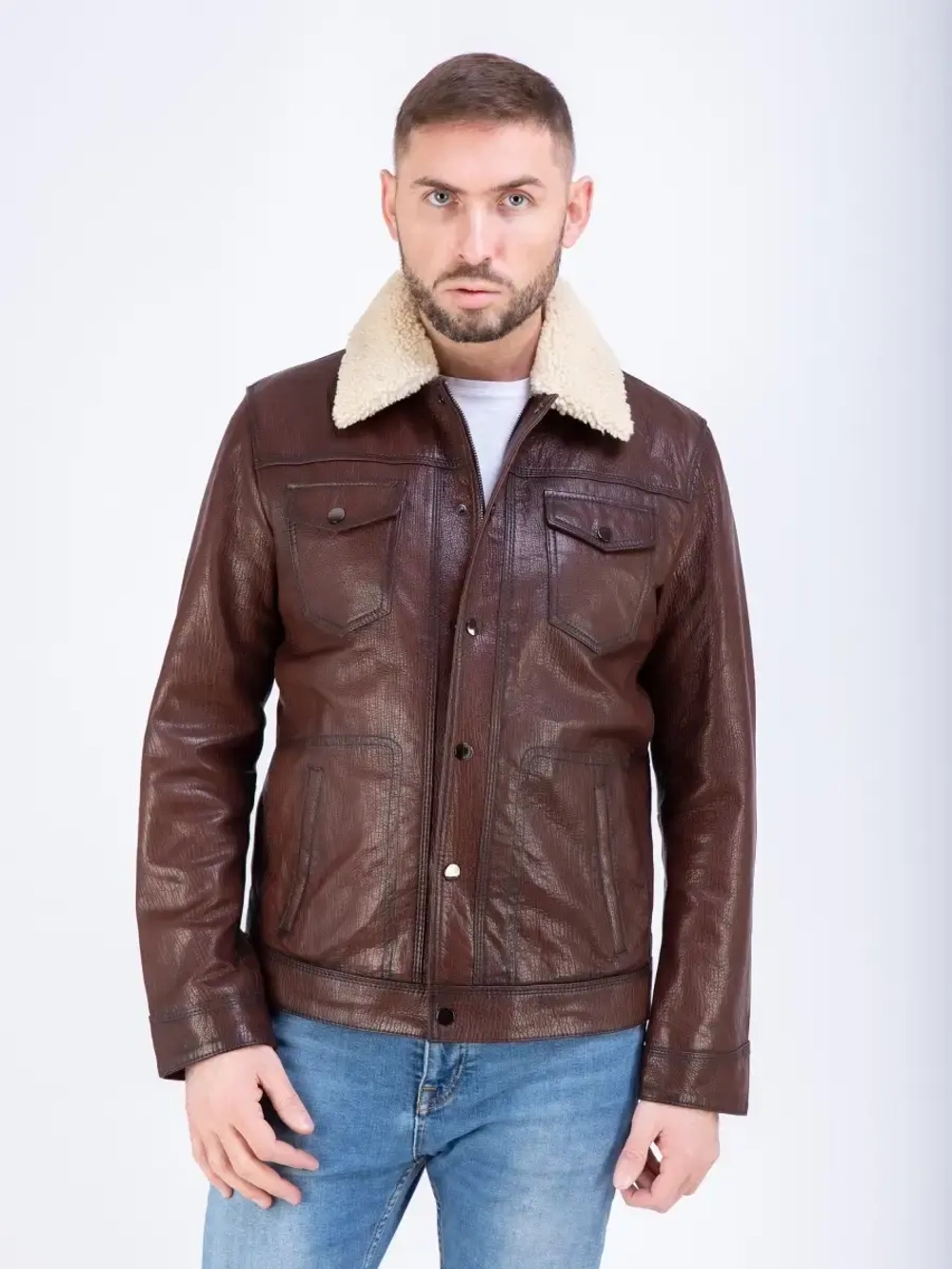 Куртка кожаная из натуральной кожи