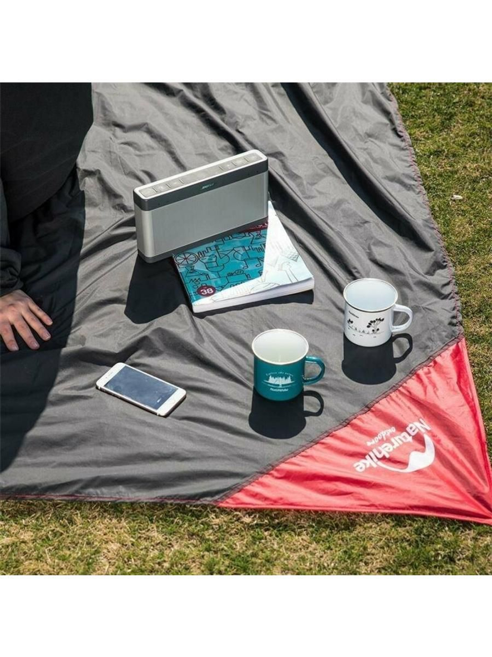 Коврик туристический Naturehike NH17D050-B легкий S (120*70) черный, 6927595724637