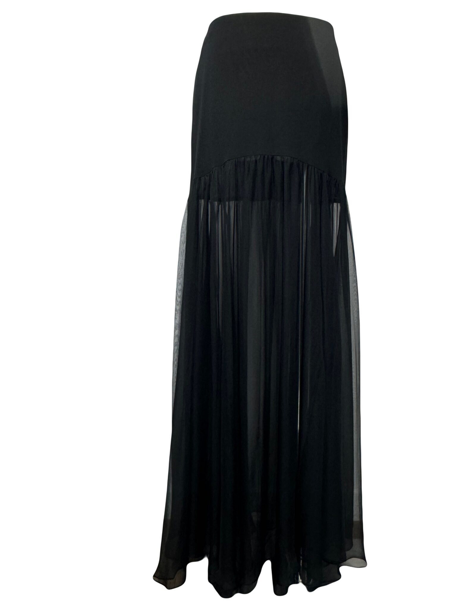 Юбка макси из шелка Lauren Black