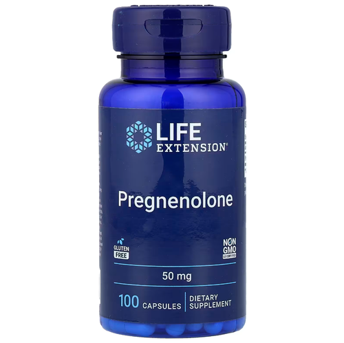 Life extension Pregnenolone 50 mg 100 caps.