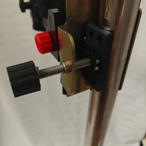 Распорная штанга-штатив для лазерного уровня 4 м с треногой + поворотная головка 360 / телескопическая/нержавеющая сталь