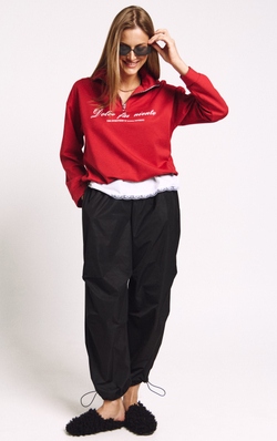 Джемпер трикотажный со стойкой 1242 скарлетт