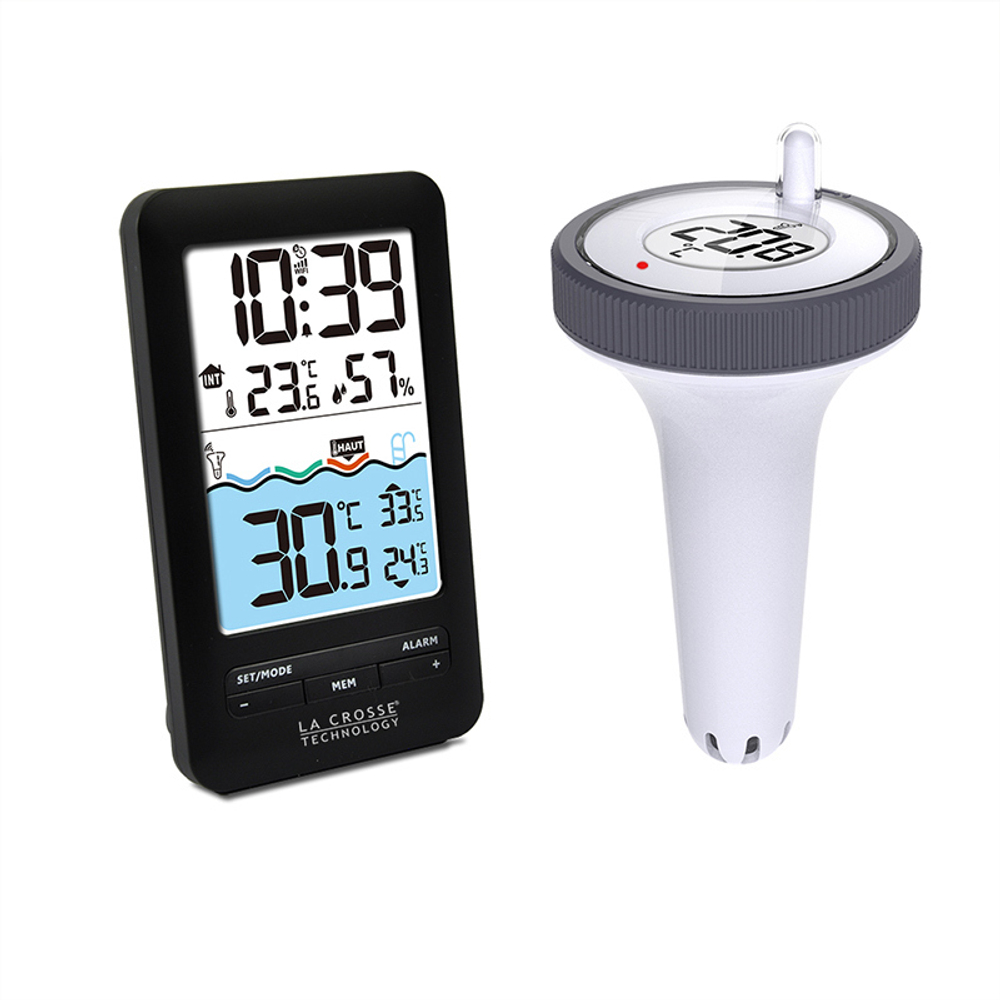 Термогигрометр LA CROSSE WS6268, с датчиком температуры воды в бассейне, WI-FI