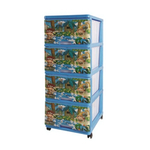 Комод 4 ящика с рис Джунгли Приключения