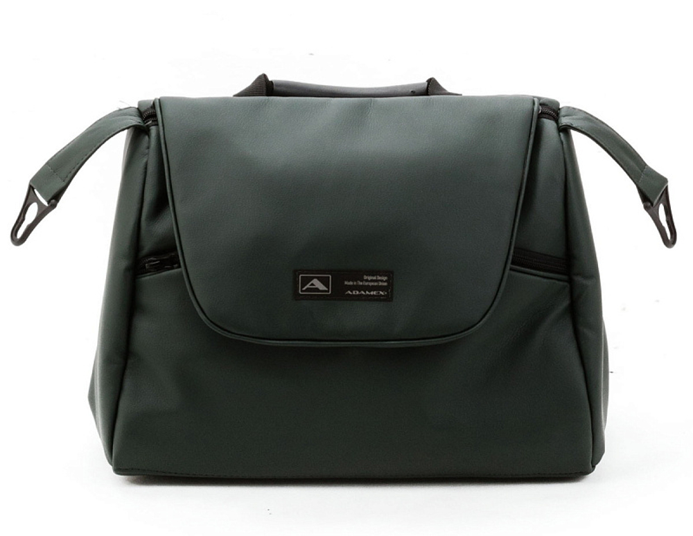 Детская коляска Adamex Nola Deluxe 2 в 1 N-SA29 (Т. ЗЕЛЕНЫЙ КОЖА)