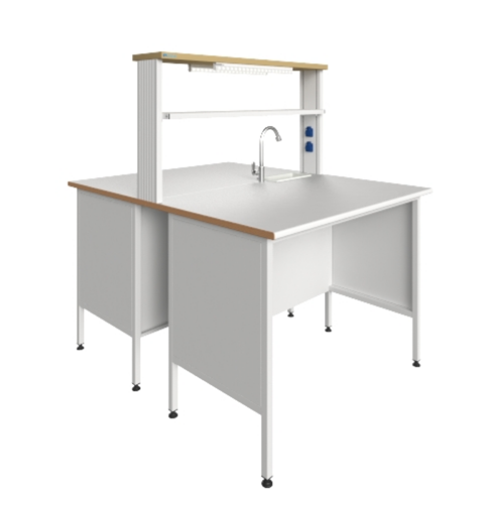 Стол островной химический с рабочей поверхностью из ламината