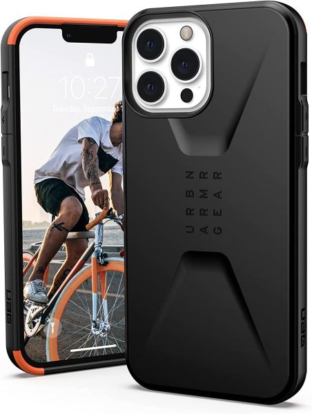 Чехол Uag Civilian для iPhone 13 Pro Max 6.7" черный (Black) 11316D114040