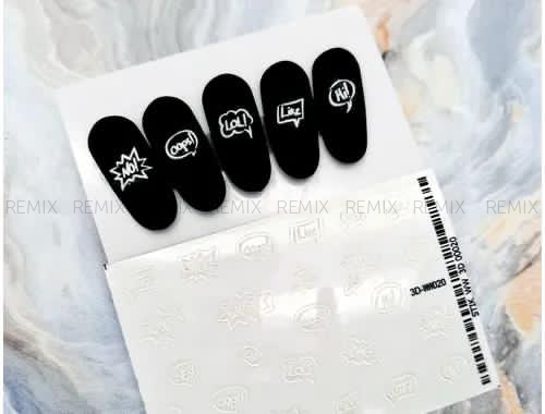 Самоклеящийся 3D стикер WW 20