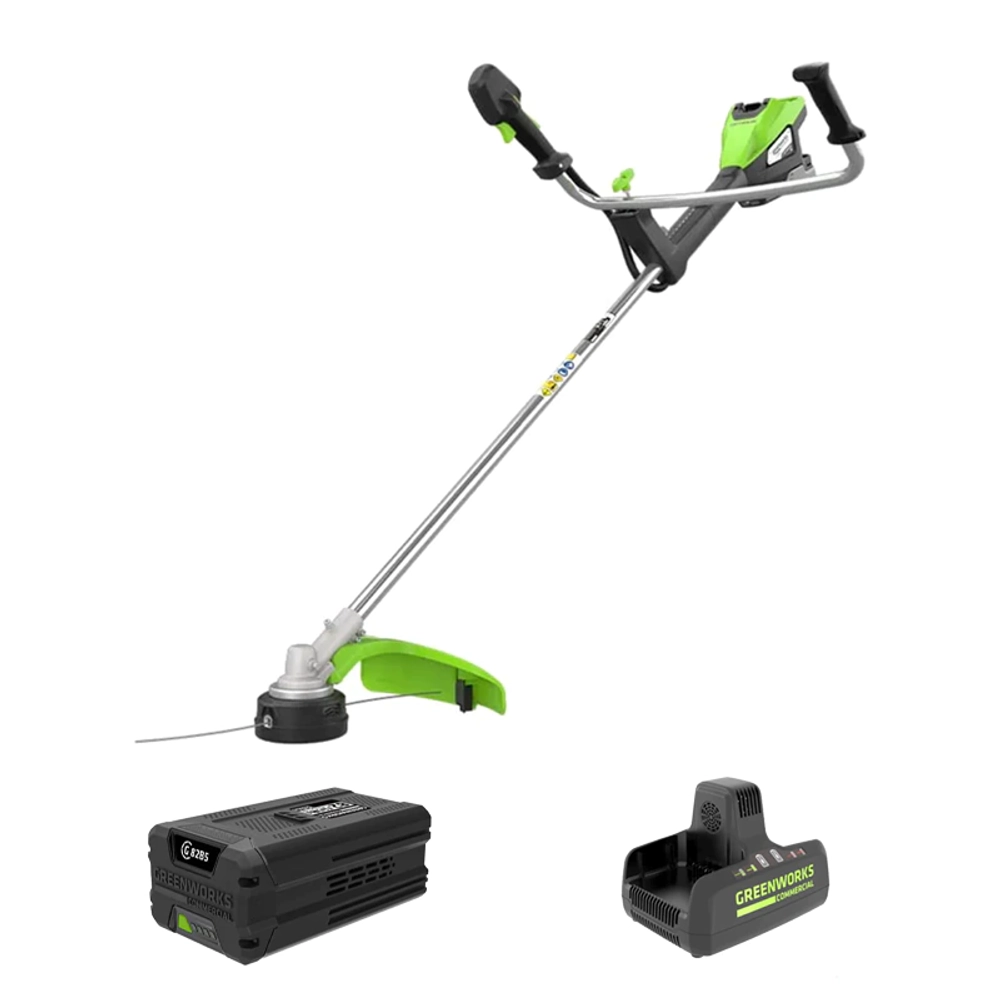 Аккумуляторный триммер Greenworks TB201H 82В (1 x 5 Ач, ЗУ) захват 460 мм, 6.7 кг, 2112407UB